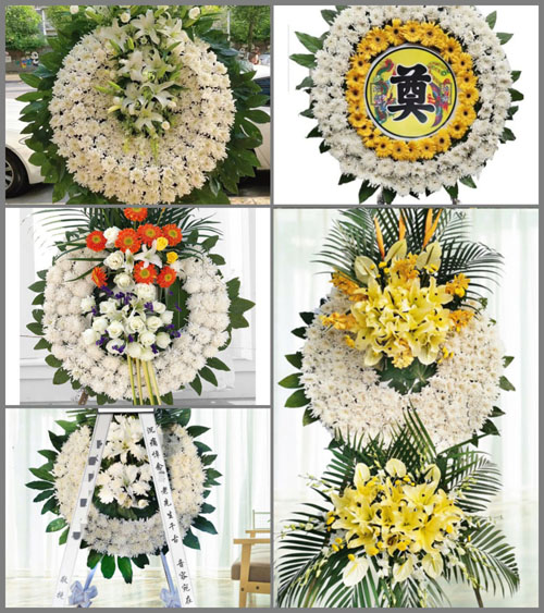 山西晋中左权县龙泉乡连壁村花圈速递